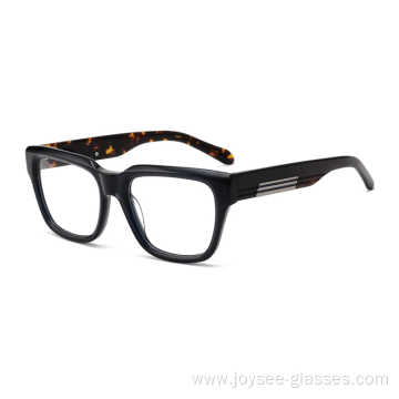 Square Black Acetate Optical Frame